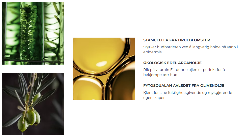Drueblomster, arganolje, olivenolje
