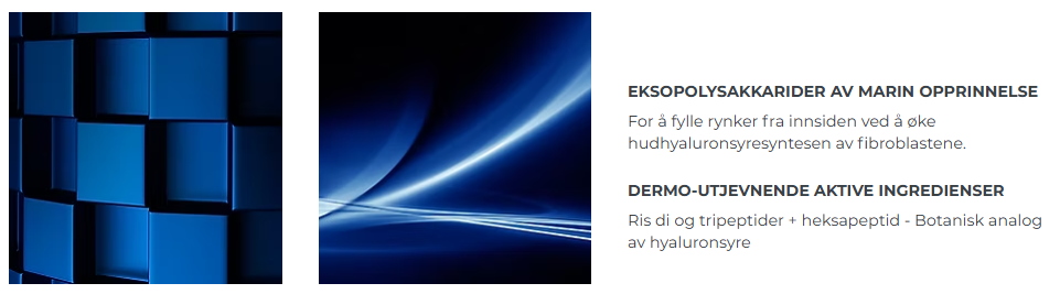Eksopolysakkarider og dermo-utjevnende aktive ingredienser