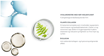 Hyaluronsyre, Kollagen on B-glucan